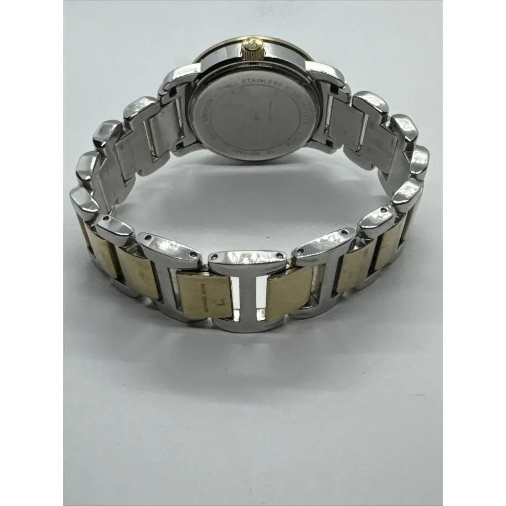 Michael Kors Janey MK3487 Men Two-Tone Stainless Steel Analog Dial Watch JNA764